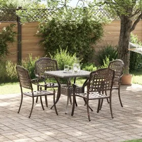 Set de bistró de jardín de 5 piezas de aluminio fundido by , Garden chairs - Ref: Foro24-3334728, Price: 609,14 €, Discount: %