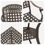 Set de bistró de jardín de 5 piezas de aluminio fundido de , Sillas de jardín - Ref: Foro24-3334728, Precio: 609,11 €, Descue...