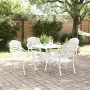 Juego de Comedor de Jardín de 5 Piezas de Aluminio Fundido Blanco von , Gartenstühle - Ref: Foro24-3334730, Preis: 609,11 €, ...