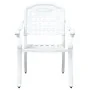 Juego de Comedor de Jardín de 5 Piezas de Aluminio Fundido Blanco von , Gartenstühle - Ref: Foro24-3334730, Preis: 609,11 €, ...