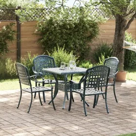 Conjunto de Comedor Exterior Set de 5 Verde Aluminio by , Garden chairs - Ref: Foro24-3334731, Price: 642,98 €, Discount: %