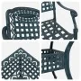 Conjunto de Comedor Exterior Set de 5 Verde Aluminio de , Sillas de jardín - Ref: Foro24-3334731, Precio: 642,98 €, Descuento: %