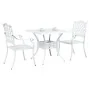 Conjunto de Bistro de Jardín de 3 Piezas de Aluminio Fundido Blanco | Foro24.es | Tu tienda online para hogar, jardín y más Foro24.es