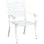 Conjunto de Bistro de Jardín de 3 Piezas de Aluminio Fundido Blanco | Foro24.es | Tu tienda online para hogar, jardín y más Foro24.es