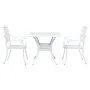 Conjunto de Bistro de Jardín de 3 Piezas de Aluminio Fundido Blanco | Foro24.es | Tu tienda online para hogar, jardín y más Foro24.es