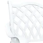 Conjunto de Bistro de Jardín de 3 Piezas de Aluminio Fundido Blanco | Foro24.es | Tu tienda online para hogar, jardín y más Foro24.es