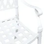 Conjunto de Bistro de Jardín de 3 Piezas de Aluminio Fundido Blanco | Foro24.es | Tu tienda online para hogar, jardín y más Foro24.es
