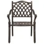 Conjunto de Comedor de Jardín de 5 Piezas de Aluminio Fundido Color Bronce de by , Garden chairs - Ref: Foro24-3334736, Price...