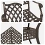 Conjunto de Comedor de Jardín de 5 Piezas de Aluminio Fundido Color Bronce de by , Garden chairs - Ref: Foro24-3334736, Price...