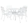 Conjunto de Comedor Exterior Conjunto de 5 Blanco Aluminio Fundido von , Gartenstühle - Ref: Foro24-3334738, Preis: 642,98 €,...