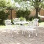 Conjunto de Comedor Exterior Conjunto de 5 Blanco Aluminio Fundido von , Gartenstühle - Ref: Foro24-3334738, Preis: 642,98 €,...