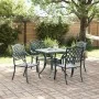 Conjunto de Comedor de Jardín de 5 Piezas en Verde de Aluminio Fundido | Foro24.es | Tu tienda online para hogar, jardín y más Foro24.es