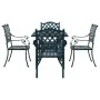 Conjunto de Comedor de Jardín de 5 Piezas en Verde de Aluminio Fundido | Foro24.es | Tu tienda online para hogar, jardín y más Foro24.es