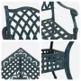 Conjunto de Comedor de Jardín de 5 Piezas en Verde de Aluminio Fundido | Foro24.es | Tu tienda online para hogar, jardín y más Foro24.es