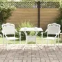 Conjunto de Bistro de Jardín de 3 Piezas Blanco de Aluminio Fondido | Foro24.es | Tu tienda online para hogar, jardín y más Foro24.es