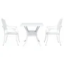 Conjunto de Bistro de Jardín de 3 Piezas Blanco de Aluminio Fondido | Foro24.es | Tu tienda online para hogar, jardín y más Foro24.es
