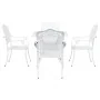 Juego de Comedor de Jardín de 5 Piezas en Aluminio Fundido Blanco by , Garden chairs - Ref: Foro24-3334746, Price: 609,11 €, ...