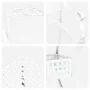 Juego de Comedor de Jardín de 5 Piezas en Aluminio Fundido Blanco by , Garden chairs - Ref: Foro24-3334746, Price: 609,11 €, ...