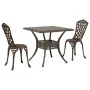 Juego de Bistro de Jardín de 3 Piezas de Aluminio Fundido Color Bronce by , Garden chairs - Ref: Foro24-3334748, Price: 301,9...