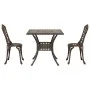 Juego de Bistro de Jardín de 3 Piezas de Aluminio Fundido Color Bronce by , Garden chairs - Ref: Foro24-3334748, Price: 301,9...