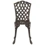 Juego de Bistro de Jardín de 3 Piezas de Aluminio Fundido Color Bronce by , Garden chairs - Ref: Foro24-3334748, Price: 301,9...