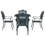 Juego de Comedor de Jardín de 5 Piezas Verde de Aluminio von , Gartenstühle - Ref: Foro24-3334747, Preis: 619,48 €, Rabatt: %