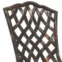 Juego de Bistro de Jardín de 3 Piezas de Aluminio Fundido Color Bronce by , Garden chairs - Ref: Foro24-3334748, Price: 301,9...