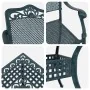 Juego de Comedor de Jardín de 5 Piezas Verde de Aluminio von , Gartenstühle - Ref: Foro24-3334747, Preis: 619,48 €, Rabatt: %