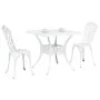 Set de Bistro de Jardín de 3 Piezas en Aluminio Fundido Blanco | Foro24.es | Tu tienda online para hogar, jardín y más Foro24.es