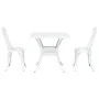 Set de Bistro de Jardín de 3 Piezas en Aluminio Fundido Blanco | Foro24.es | Tu tienda online para hogar, jardín y más Foro24.es