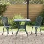 Conjunto de Bistro de Jardín de 3 Piezas Verde de Aluminio Fundido | Foro24.es | Tu tienda online para hogar, jardín y más Foro24.es