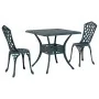 Conjunto de Bistro de Jardín de 3 Piezas Verde de Aluminio Fundido | Foro24.es | Tu tienda online para hogar, jardín y más Foro24.es