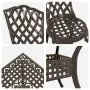 Conjunto de Comedor de Jardín de 5 Piezas en Aluminio Fundido Bronce de , Sillas de jardín - Ref: Foro24-3334752, Precio: 410...