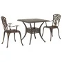 Conjunto de bistró de jardín de 3 piezas bronce aluminio fundido von , Gartenstühle - Ref: Foro24-3334756, Preis: 333,92 €, R...