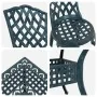 Conjunto de comedor de jardín de 5 piezas verde de aluminio fundido von , Gartenstühle - Ref: Foro24-3334755, Preis: 449,78 €...