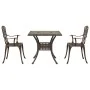 Conjunto de bistró de jardín de 3 piezas bronce aluminio fundido von , Gartenstühle - Ref: Foro24-3334756, Preis: 333,92 €, R...