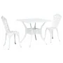 Set de Bistro de Jardín de 3 Piezas de Aluminio Fundido Blanco | Foro24.es | Tu tienda online para hogar, jardín y más Foro24.es