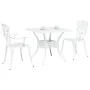 Set de Bistro de Jardín de 3 Piezas de Aluminio Fundido Blanco | Foro24.es | Tu tienda online para hogar, jardín y más Foro24.es