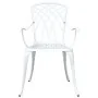 Set de Bistro de Jardín de 3 Piezas de Aluminio Fundido Blanco | Foro24.es | Tu tienda online para hogar, jardín y más Foro24.es