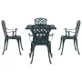 Set de Comedor para Jardín de 5 Piezas Verde de Aluminio Fundido de , Sillas de jardín - Ref: Foro24-3334763, Precio: 502,13 ...