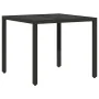 Conjunto de Comedor de Jardín de 3 Piezas con Cojines Ratan Sintético Negro von , Gartenstühle - Ref: Foro24-3334855, Preis: ...