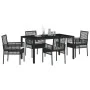 Conjunto de Comedor de Jardín de 5 Piezas con Cojines de Polirratán Negro von , Gartenstühle - Ref: Foro24-3334857, Preis: 37...