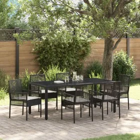 Juego de comedor de jardín de 7 piezas de con