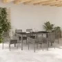 Juego de comedor de jardín de 7 piezas con cojines gris poliratán von , Gartenstühle - Ref: Foro24-3334875, Preis: 530,49 €, ...