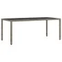 Juego de comedor de jardín de 7 piezas con cojines gris poliratán von , Gartenstühle - Ref: Foro24-3334875, Preis: 530,49 €, ...
