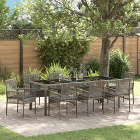 Conjunto de Comedor de Jardín de 9 Piezas con