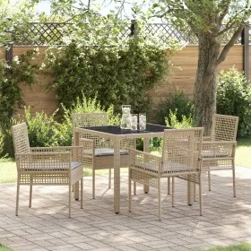 Juego de Comedor de Jardín de 5 Piezas con