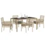 Conjunto de Comedor de Jardín de 5 Piezas con Cojines Beige de Poliratán von , Gartenstühle - Ref: Foro24-3334881, Preis: 393...
