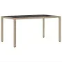 Conjunto de Comedor de Jardín de 5 Piezas con Cojines Beige de Poliratán von , Gartenstühle - Ref: Foro24-3334881, Preis: 393...