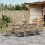 Juego de Comedor de Jardín de 11 Piezas con Cojines Beige Poliratán von , Gartenstühle - Ref: Foro24-3334886, Preis: 797,41 €...